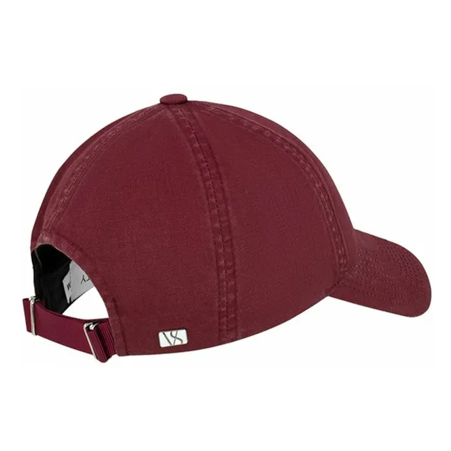 Legacy Soft Cap aus gewaschener Bio-Baumwolle | Burgunderrot