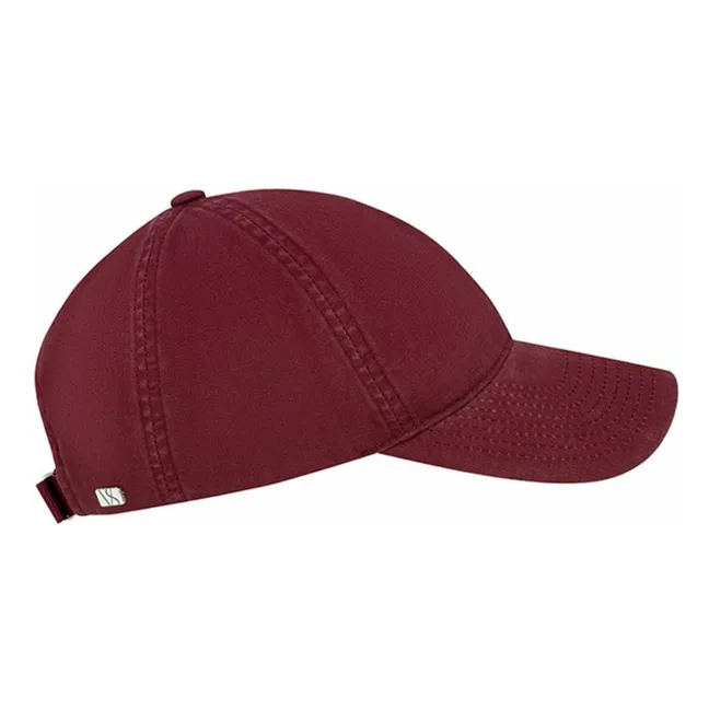 Organic washed cotton Legacy Soft cap | Burgundy