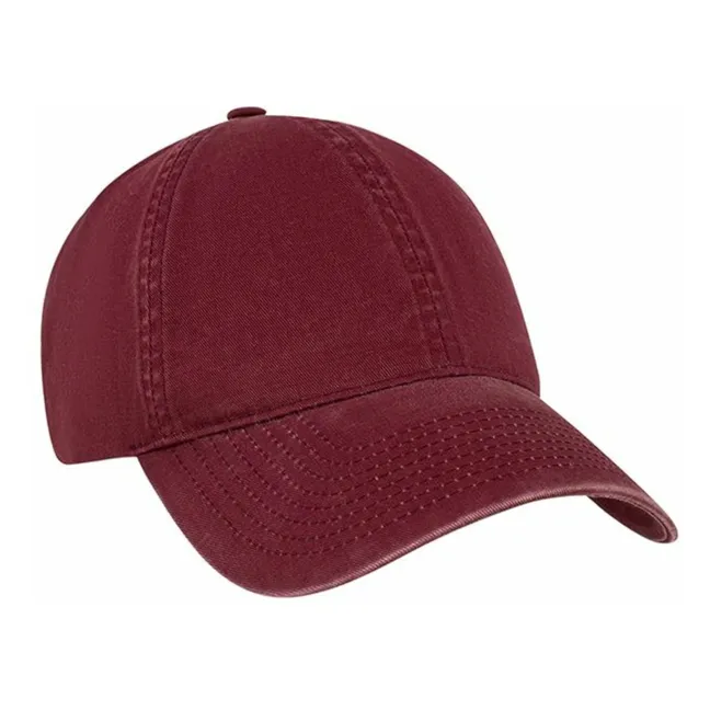 Organic washed cotton Legacy Soft cap | Burgundy