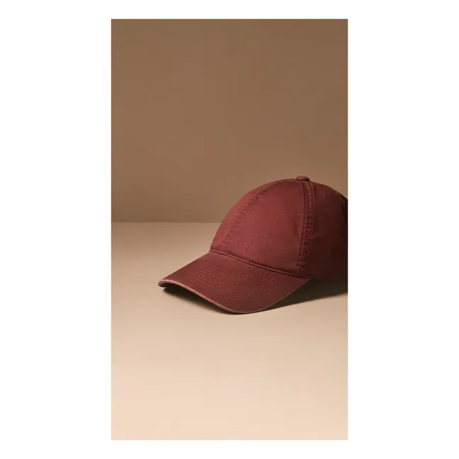 Berretto in cotone organico lavato Legacy Soft | Bordeaux