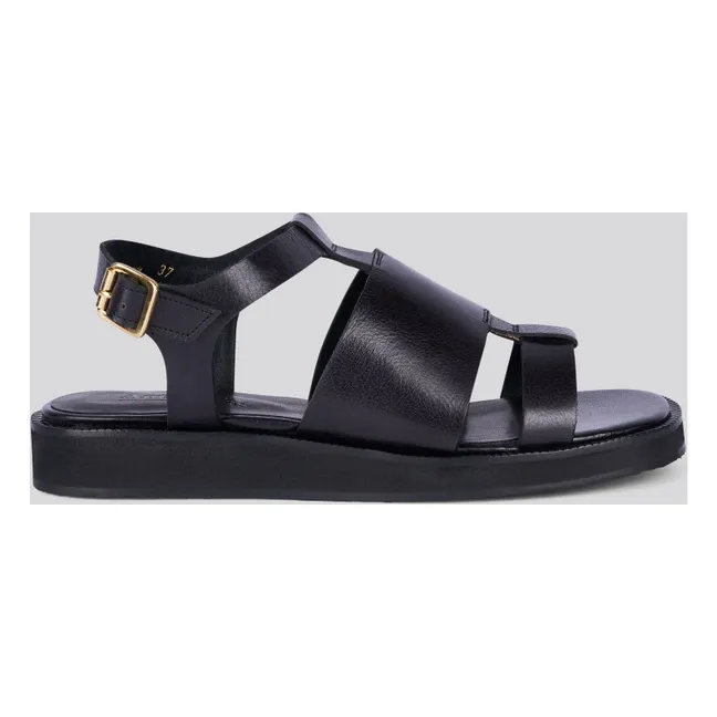 Reana Mic Oxford Sandalen | Schwarz
