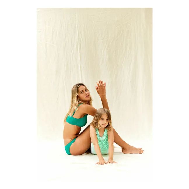 Maillot Top Amber | Emerald green