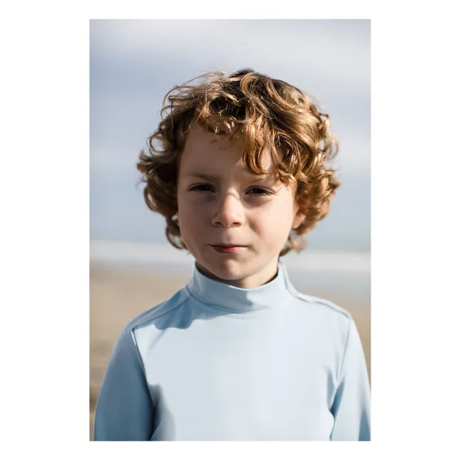 Anti-UV Langarm T-Shirt Turbot Recycelte Fasern | Hellblau