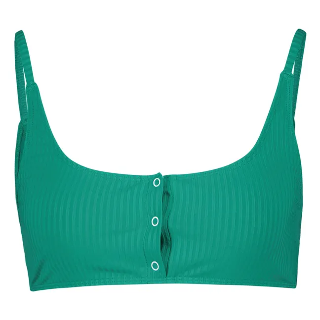 Maillot Top Ámbar | Verde esmeralda
