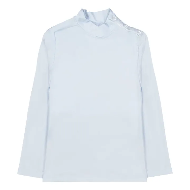 T-shirt Manches Longues Anti-UV Turbot Fibres Recyclées | Bleu ciel- Image produit n°0