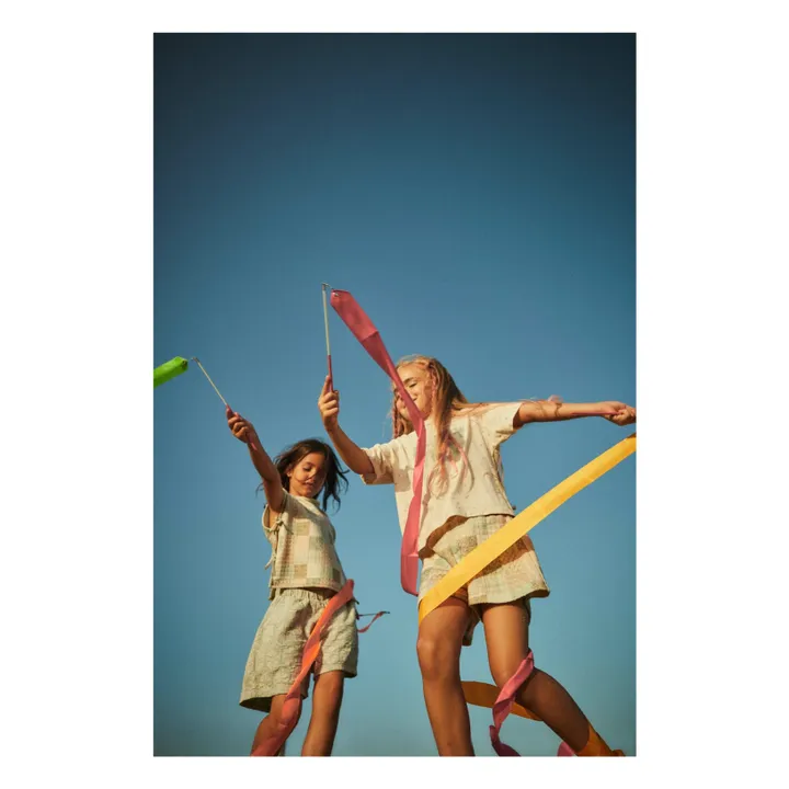 Short Vintage Coton Bio  | Vert amande- Image produit n°2
