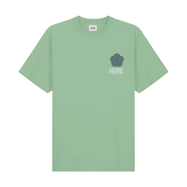 Circle Flower T-shirt | Green