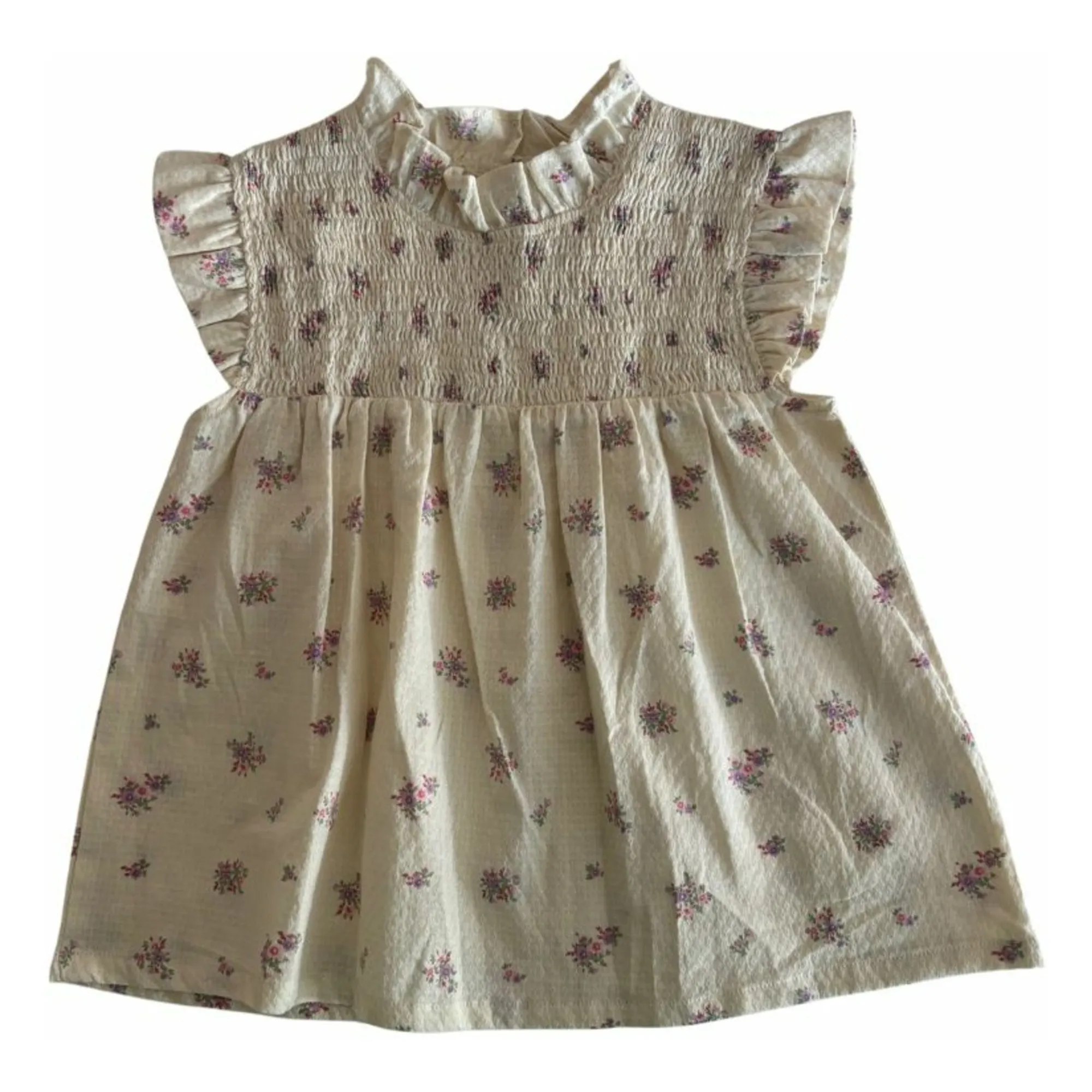 Lililotte Ecru Horty Organic Cotton Top