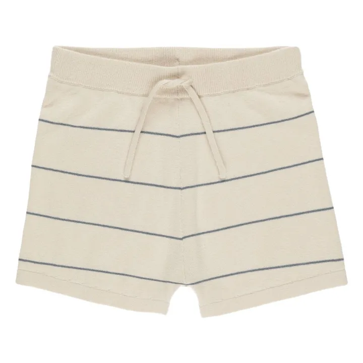 Short Rayure Eponge | Ecru- Image produit n°0