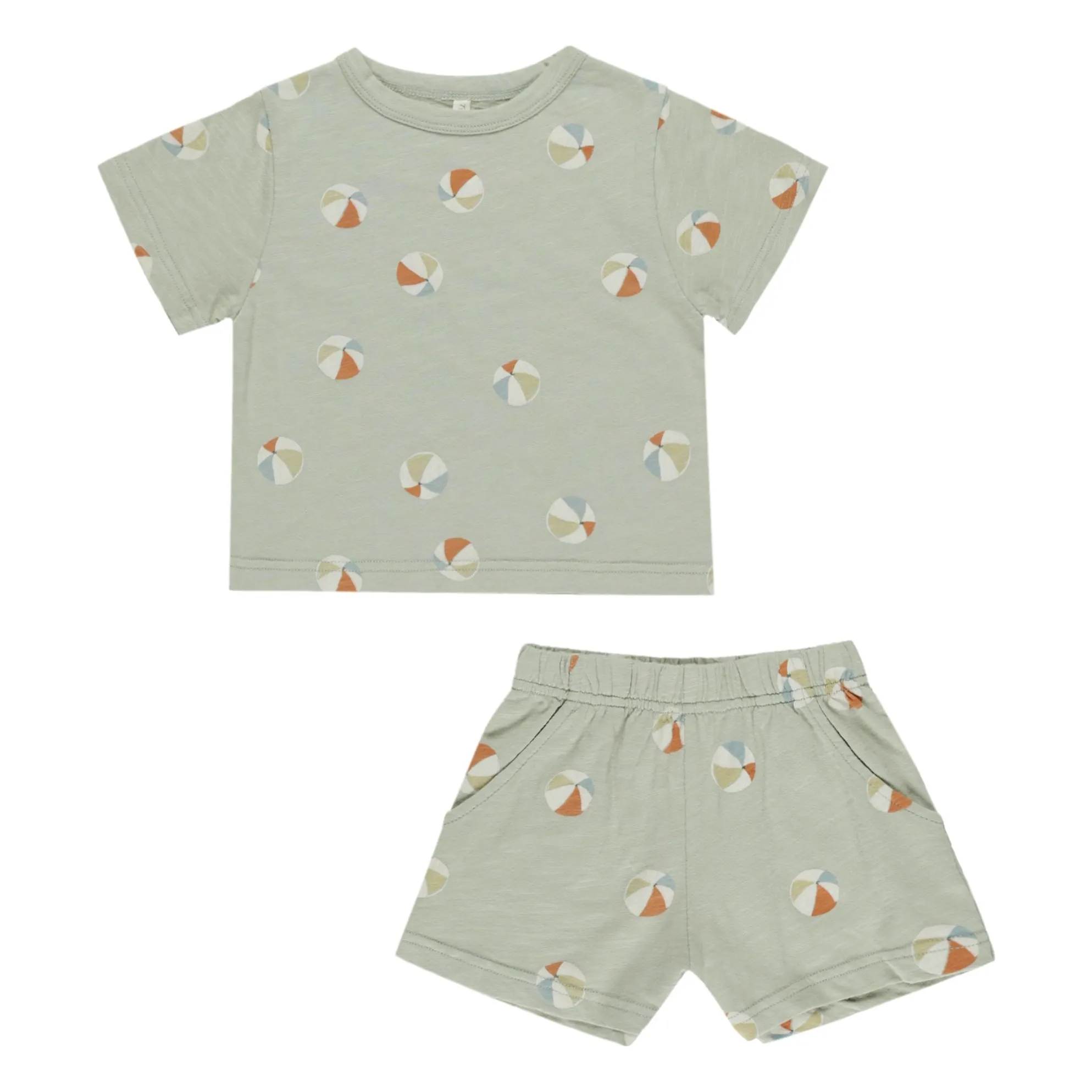 Rylee + Cru Sage T-Shirt And Balloon Shorts Set