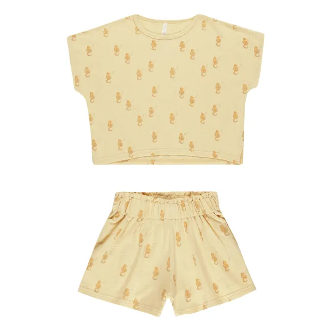 Ensemble T-shirt et Short Raegan | Jaune