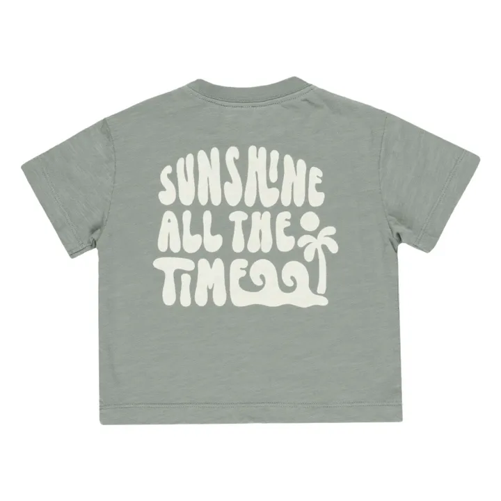 T-shirt Palmier | Sauge- Image produit n°1