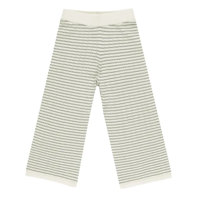 Pantalon Rayure | Ivoire