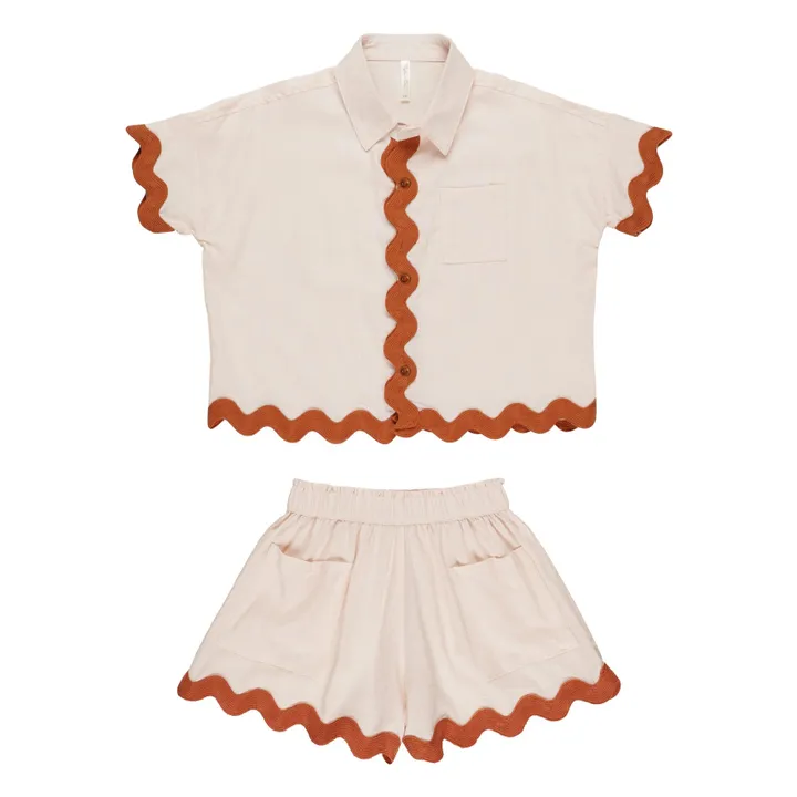 Ensemble Blouse et Short Kelli | Rose pâle- Image produit n°0