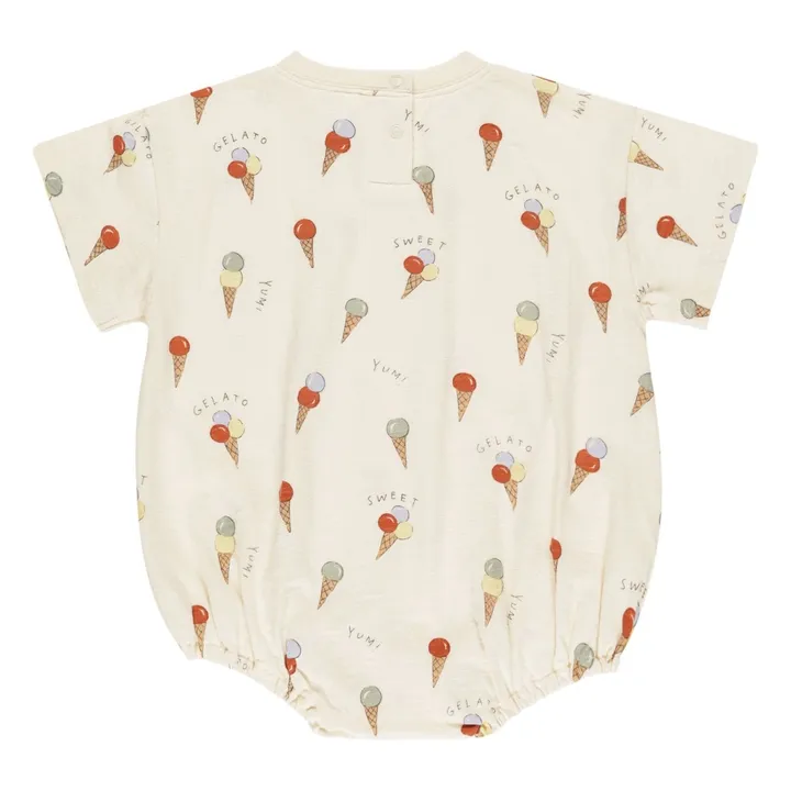 Barboteuse Glace | Ecru- Image produit n°1