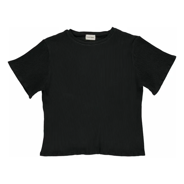 T-shirt Côtelé Orgeat - Collection Femme | Noir