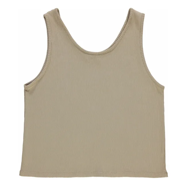 Ribbed Tank Top - Women's Collection | Olive green