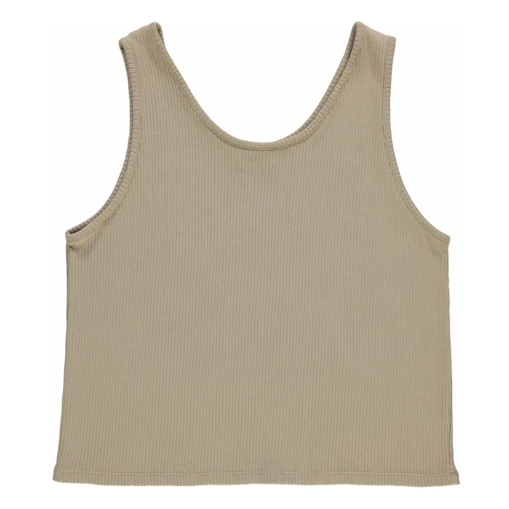 Débardeur Côtelé Piment - Collection Femme | Vert olive- Image produit n°0