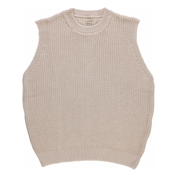 Pull Sans Manches Canneberge Coton Bio - Collection Femme | Crème- Image produit n°0