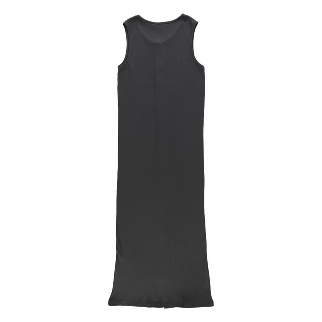 Vestido de canalé Iris - Colección Mujer | Negro