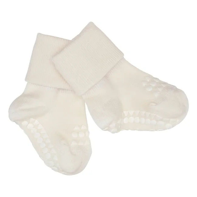 Combo Box 4 Chaussettes Antidérapantes Bamboo | Beige