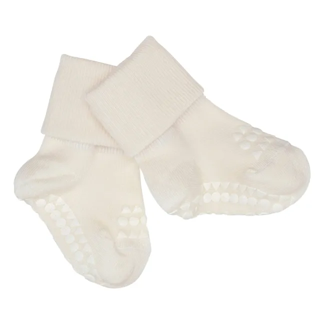 Combo Box 4 Non-slip Bamboo Socks | Beige