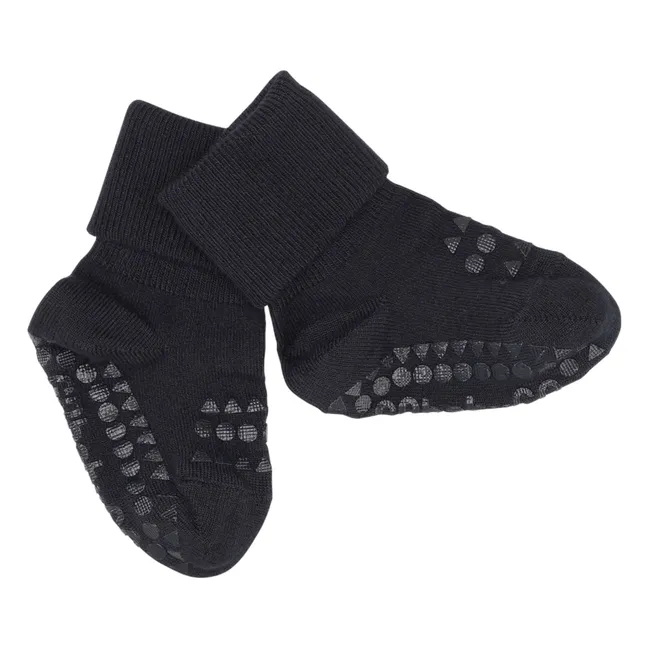Combo Box 4 Chaussettes Antidérapantes Bamboo | Bleu