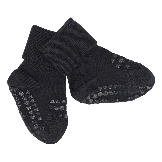 Combo Box 4 Non-slip Bamboo Socks | Blue