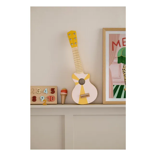 Guitare en bois | Jaune