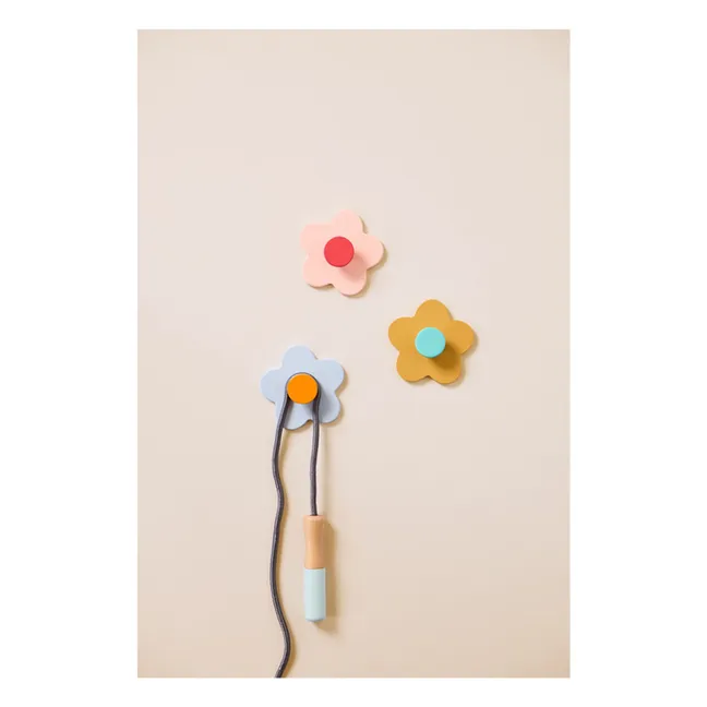 Multi flower coat hooks