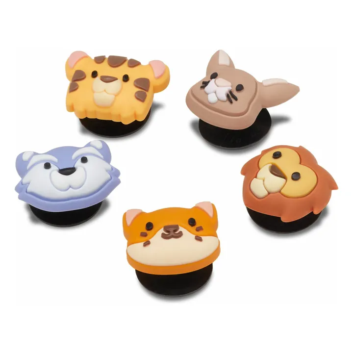 Set de 5 Jibbitz Animaux | Marron- Image produit n°2