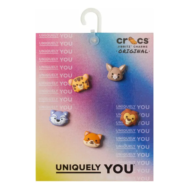 Set de 5 Jibbitz Animaux | Marron