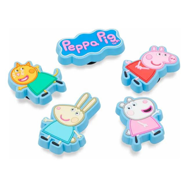 Set de 5 Jibbitz Peppa Pig | Bleu