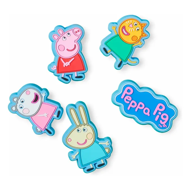 Set de 5 Jibbitz Peppa Pig | Bleu