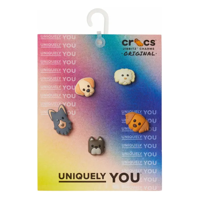 Set de 5 Jibbitz Chiots | Marron