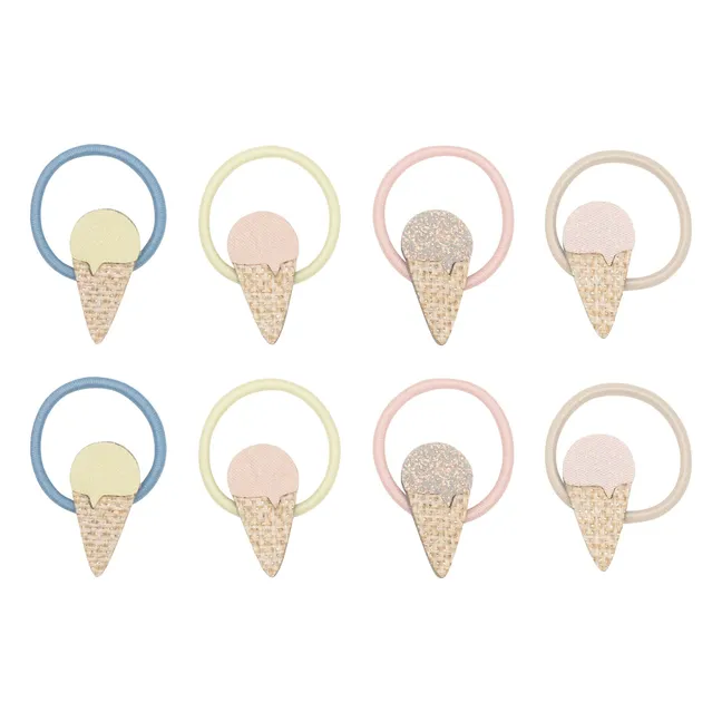 Confezione da 8 Mini Chouchous Glace | Beige