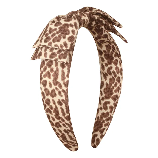 Alice Leopard Haarreif | Braun
