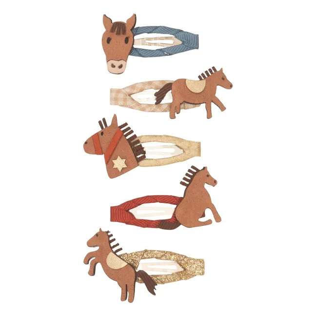 Confezione da 5 barrette Mini Pony | Marrone