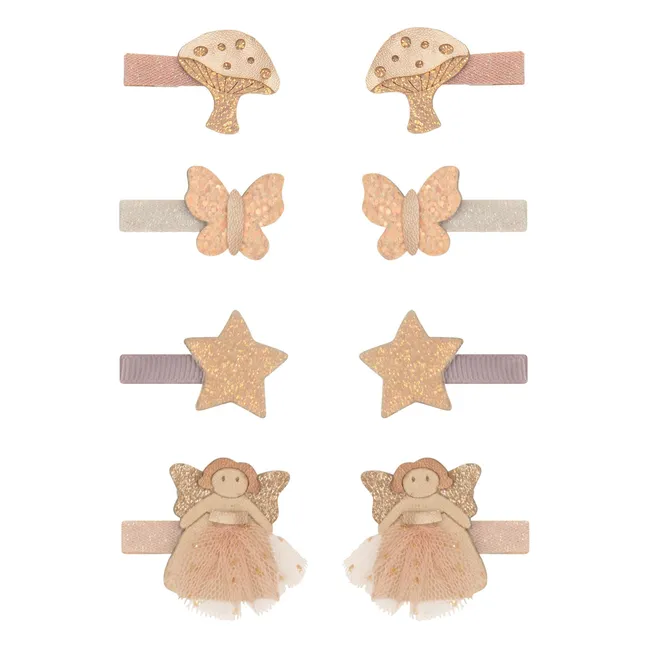 6er-Pack Mini-Spangen Fee | Rosa