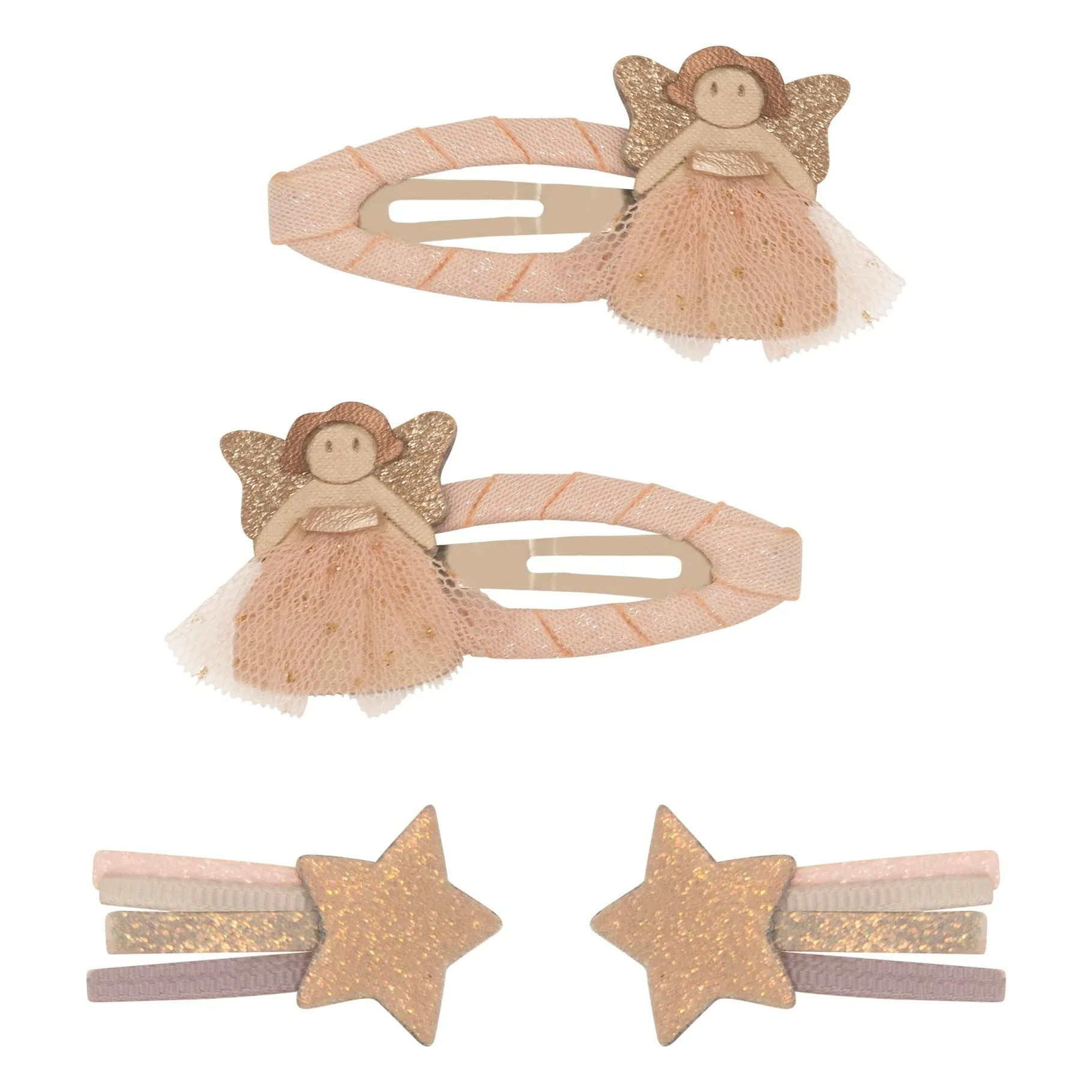 Mimi & Lula Pink Set Of 4 Fée Hair Clips
