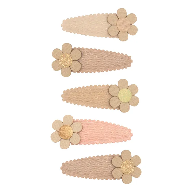 Mabel 4er-Set Haarspangen | Beige