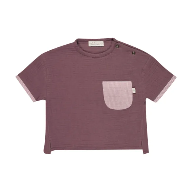 Lucas T-Shirt mit Karos | Rot