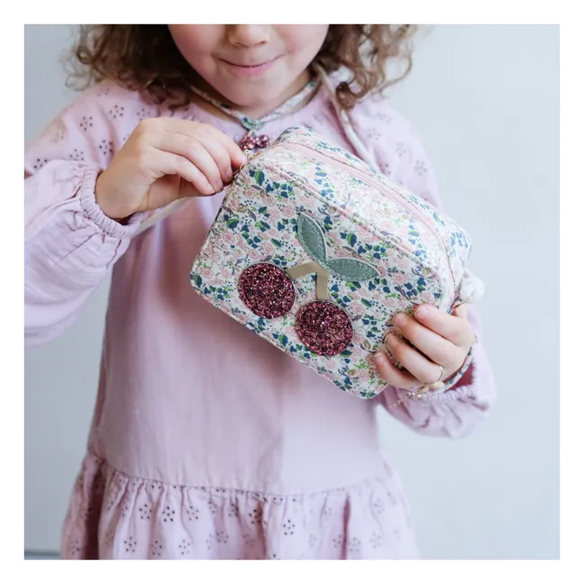Sac Cerise Fleuri | Rose