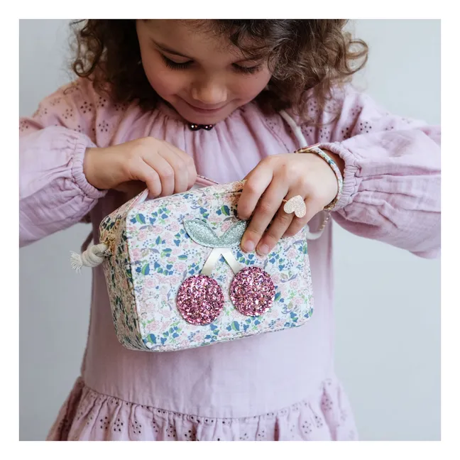 Sac Cerise Fleuri | Rose