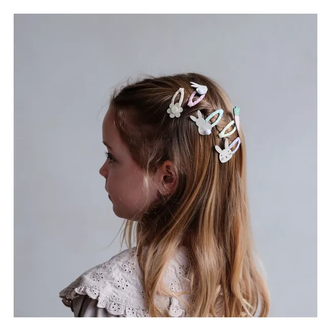 Lot 5 Mini-Spangen Ostern | Beige