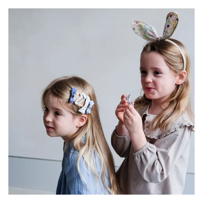 Diadema de conejo floral | Beige