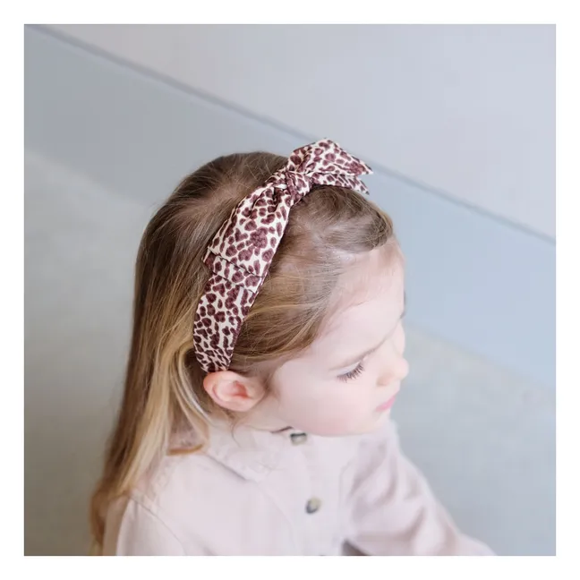 Cerchietto Alice Leopard | Marrone