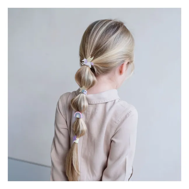 Set di 8 scrunchies unicorno | Dorato