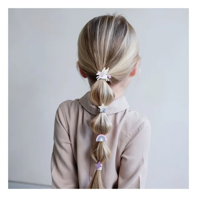 Set di 8 scrunchies unicorno | Dorato