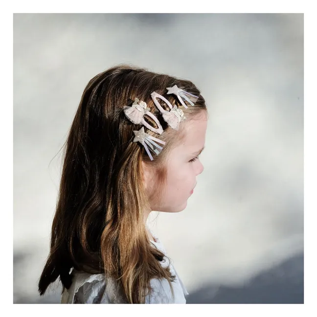 4er-Pack Haarspangen Fee | Rosa